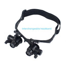 Head Wearing Magnifier Glasses with LED Observation Magnifying Headband Eyewear