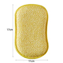 5x Reusable Kitchenware Scouring Pad 2 Sided Bowl Pot Sponge Cleaning Cloth