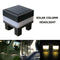 Waterproof Solar Pillar Light Garden Post Cap LED Fence Lamp (Warm Light) Newly