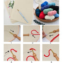 Needle Thread Embroidery Hoop Cross Stitch Kit Needle Punch Poke Embroidery Kit