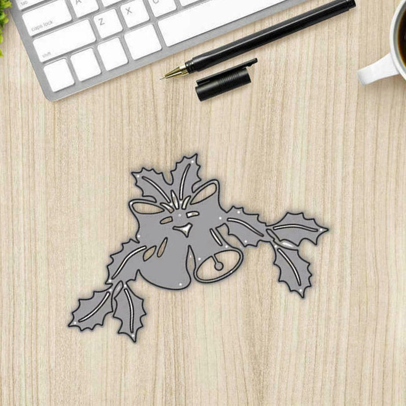 DIY Metal Cutting Dies Cut Die Christmas Bells Decor Paper Craft Scrapbook U6L3