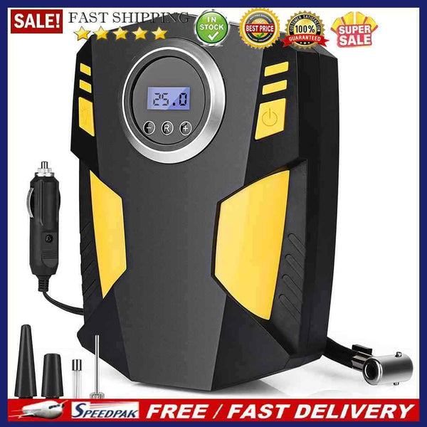 12V Portable Digital Display Car Air Inflatable Pump Bicycle Car Tyre Inflator