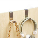 2pcs Door Hook Stainless Steel Kitchen Cabinet Clothes Pothook Hanger Holders