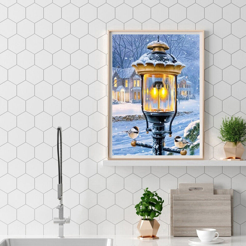 Street Lantern 5D DIY Diamond Painting Kits Full Round Drill Wall Decor