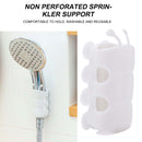 Shower Head Holder - Removable Handheld Showerhead Holder Wall Rack (White)