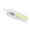2W Silicone Corn Lamp G4 SMD2835 8 LED Chandelier Light Bulb (Cold White) Newly