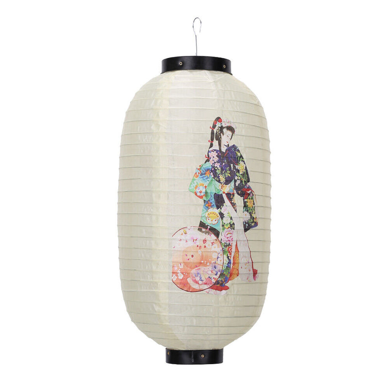 25cm Lantern Cloth Japanese Style Printing Fabric for Bar Pub Decor (A) Newly