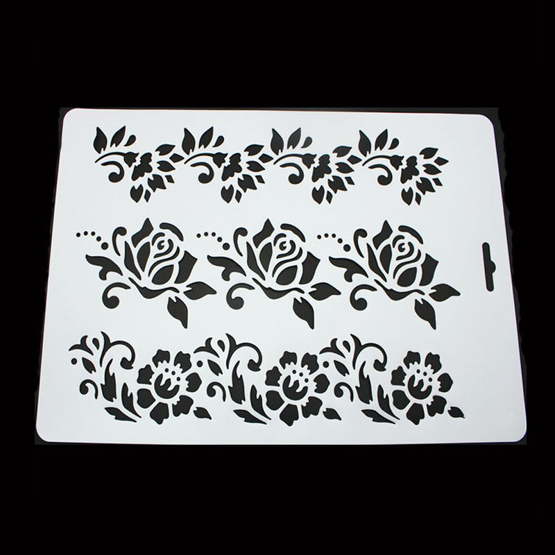 DIY Embossing Scrapbooking Layering Stencils Painting Paper Card Flower