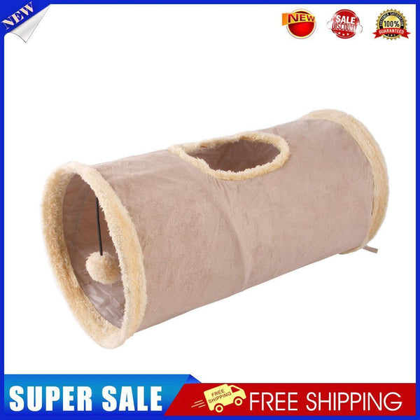 Cat Tunnel Funny Pets Kitten Indoor Play Tunnel Tubes Puzzle Toys (Grey)