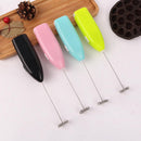 Electric Eggbeater Milk Drink Coffee Blender Egg Beater Stirrer (White)