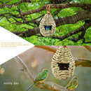 Hummingbird House, Hand-Woven Nesting, Window Garden Hanging Birdhouses Hut