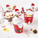 50X Christmas Party Lollipop Clip-Kids Gift Lollipop Decorative Christmas Cards#