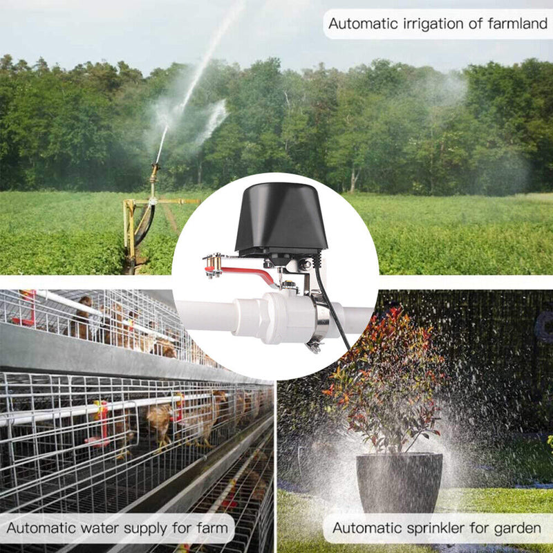 Wireless WiFi Smart Water Gas Valve Shut Off Controller Voice App Remote Co