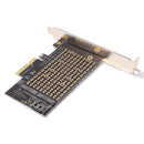 PCIe to M.2 NGFF SSD Adapter Card M+B Key M2 PCIE 3.0 X4 to SATA Expansion Card