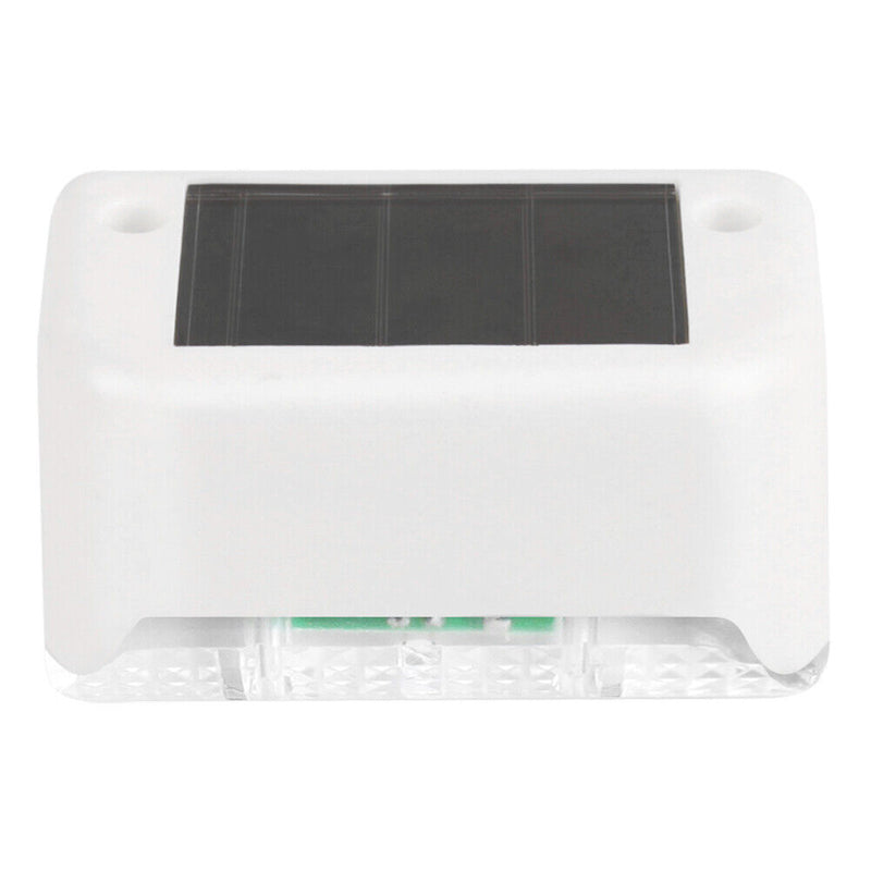 4x Waterproof Solar Deck Step Wall Lights Stairs Fence Lamps (White Light) Newly