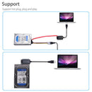 USB 2.0 to SATA PATA IDE Hard Drive Adapter Cable Kit with EU Power Adapter