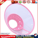 Dog Wound Recovery Cover Pet Anti-Bite Lick Medical Cone Collar (Pink M) Newly