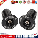 1 Pair Bicycle Handle Bar Grip End Cap Road MTB Handlebar End Plugs (Black)