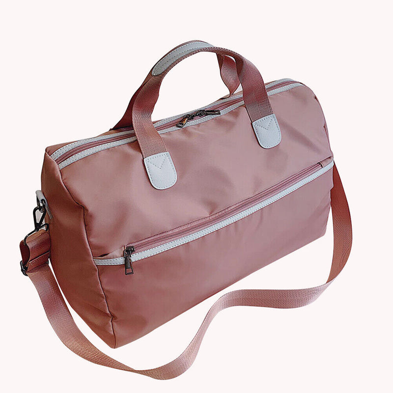 Fashion Women Yoga Fitness Waterproof Messenger Bag Luggage Handbag (Pink)l