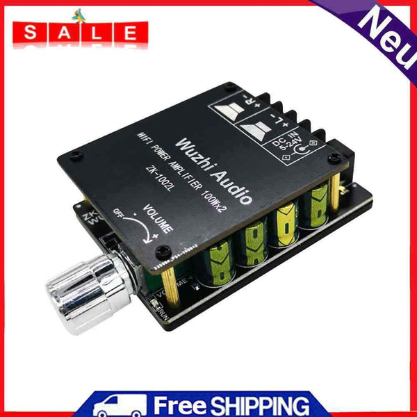 ZK-1002L Mini 2x100W Audio Power Amplifier Board Stereo Bluetooth - Amp Compatible