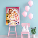 5D Full Round Drill Rhinestone Diamond DIY Painting Kit Jesus Family Ornaments