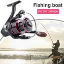 Metal Spinning Fishing Reel 8kg 12BBs Wooden Handle Line Spool Lure Fish Wheel