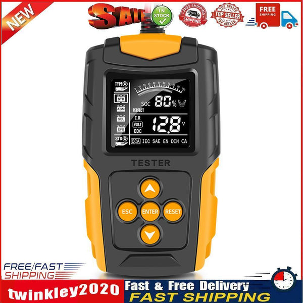 12V 24V Car Battery Tester Vehicle Gel AGM WET Lead Acid Battery Analyzer Newly