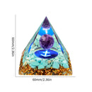 Crystal Pyramid Positive Energy Generator for Meditation Yoga Home Decor Accent