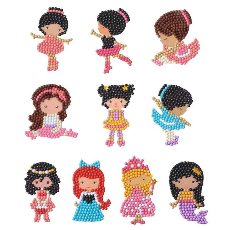 Cartoon Girls Drilling Full Around Diamond Painting - Embroidery - Double Sided - On