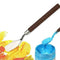 5pcs Steel Artist Oil Painting Palette Tool Art Kit L6C0 Paint F2U0 D1X0