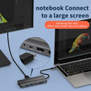 3.0 Gigabit Ethernet USB Type-C Hub 8K DP HDMI Docking Station For Laptop PC