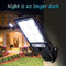 Outdoor Solar Road Lamp Waterproof 3-Mode Motion Sensor Wall Lights (72COB)
