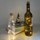 1m 10LED Solar Wine Bottle String Light Wedding Cork Garland Fairy Lamp Newly