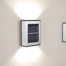 8pcs LED Solar Light Wall-Mounted Waterproof Garden Lamps (White Light)