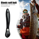 15pcs 10cm/6g Soft Bionic Fishing Baits Artificial Lure (Black)