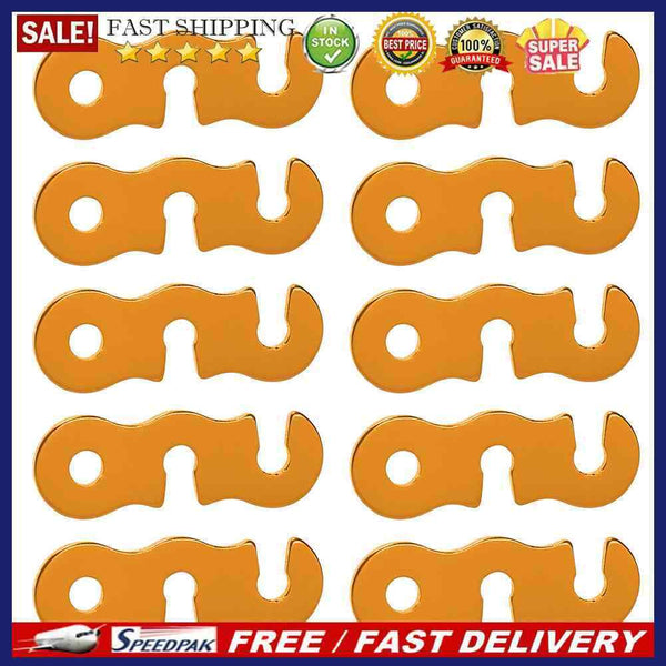 10pcs Camping Tent Cord Wind Rope Buckle Aluminum S-Type Tensioners Fastene