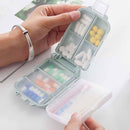 Pill Box Splitter Lattices Portable Tablet Medicine Holder Travel Organizer