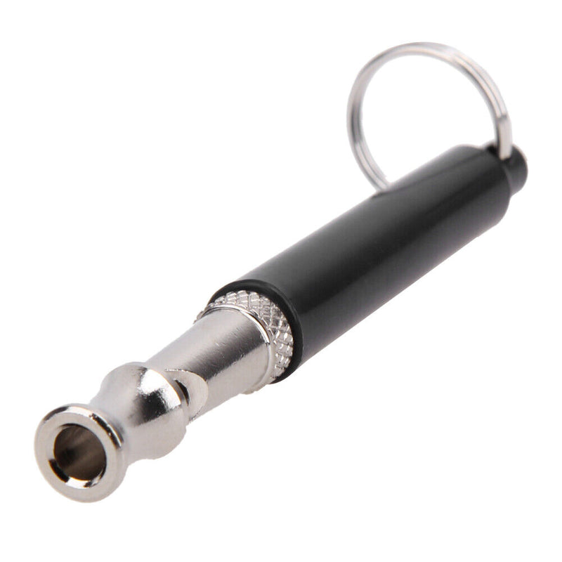 Two-tone Ultrasonic Flute Dog Whistle Keychain for Pet Training
