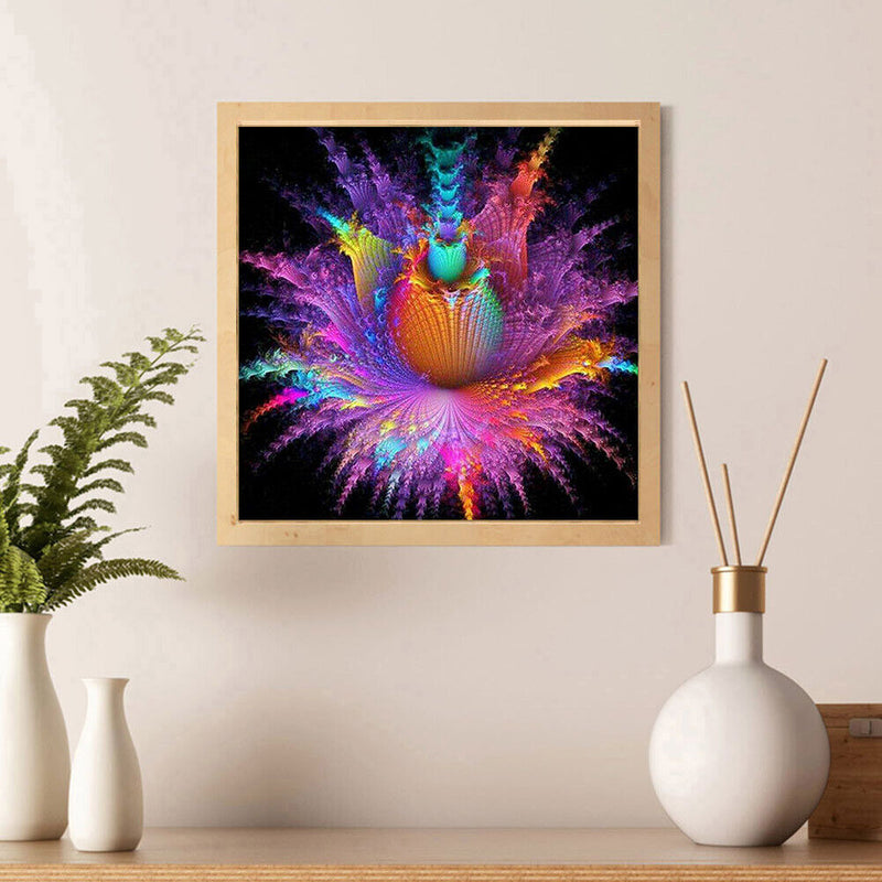 Dazzling Rhinestone Drawing Full Round Drill Diamond Picture Art Craft Mandala