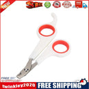 Stainless Steel Pet Nail Toe Scissors Dog Cat Claw Grooming Clipper (White)
