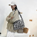 Female Fluffy Hit Color Shoulder Bag Autumn Winter Casual Flap Mini Handbag