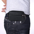 Male Pure Color Mobile Phone Holder Zipper Outdoor Jogging Sports Running Bag