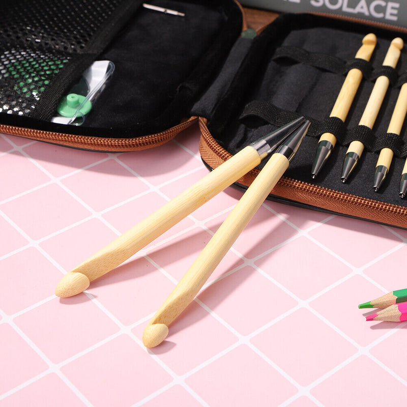 Knitting Needles Set Detachable DIY Sweater Carpet Crochet Hooking Tools Newly