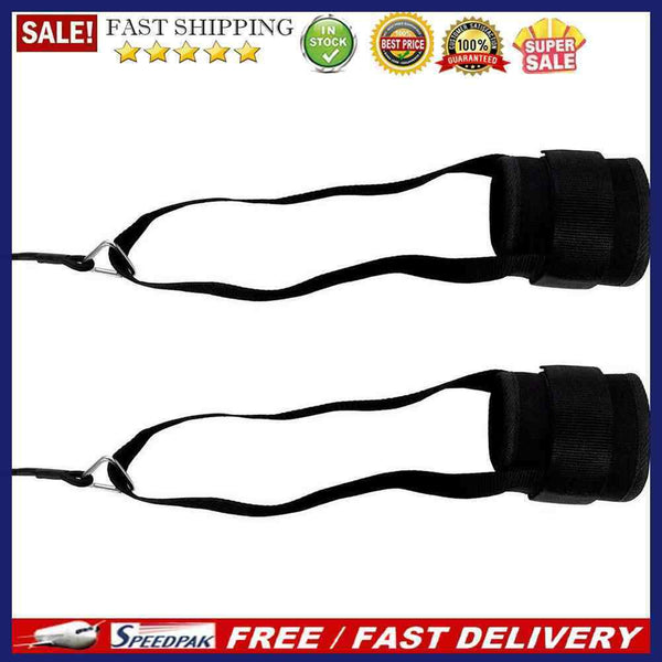 2pcs Adjustable Swimming Ankle Straps Resistance Band Swim Tether Training