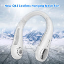 Bladeless Portable Neck Hanging Fan Rechargeable Light Cooling Fan (White)