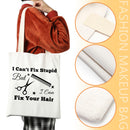 Women Canvas Comb Pattern Shoulder Bag Fashion Large Capacity Messenger Bag