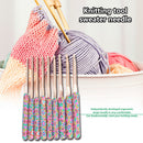 9pcs Aluminum Crochet Hooks Set DIY Ceramic Handles Knitting Weaving Needles Kit