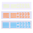 Luminous Car Door Window Lift Button Stickers Decals Car Styling (Orange)