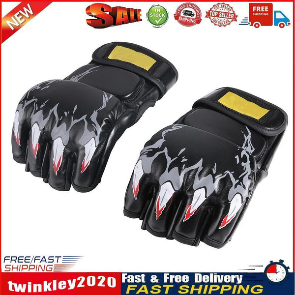 Grappling Half Finger MMA Gloves Training Punching Boxing Sparring Gloves Newly