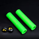 RISK 1 Pair Bicycle Handlebar Cover Non Slip Bike Handle End Grips (Green) Newly